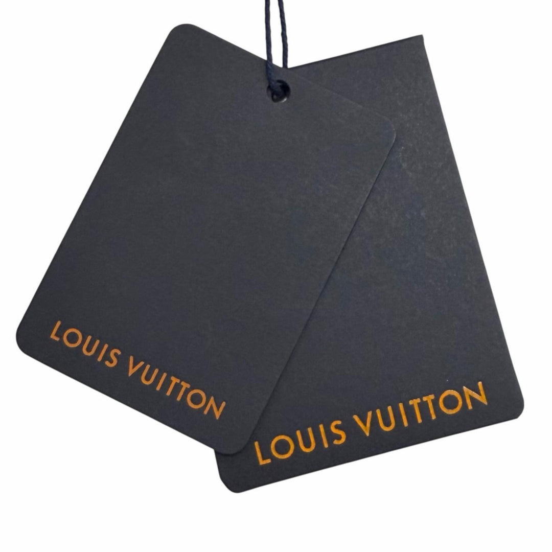 未使用品★LOUIS VUITTON ルイヴィトン 24AW ウール混 LVロゴ チェーン装飾 クルーネック ノースリーブ ワンピース ブラック XS 正規品