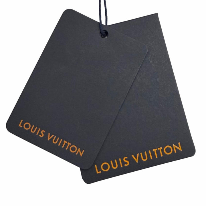 未使用品★LOUIS VUITTON ルイヴィトン 24AW ウール混 LVロゴ チェーン装飾 クルーネック ノースリーブ ワンピース ブラック XS 正規品