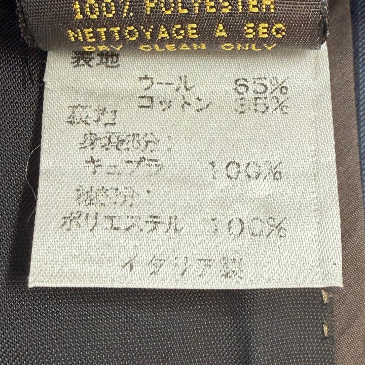 美品▼LOUIS VUITTON ルイヴィトン ウール65% ストライプ 2ピース シングルスーツ セットアップ ネイビー 44 イタリア製 正規品 メンズ