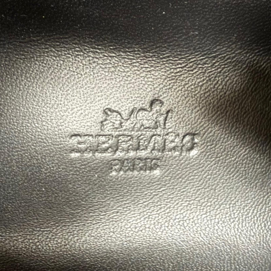 未使用品☆HERMES エルメス イリコ キャンバス レザー使い ロゴワッペン レースアップ ハイカットスニーカー ブラック IT 38 イタリア製