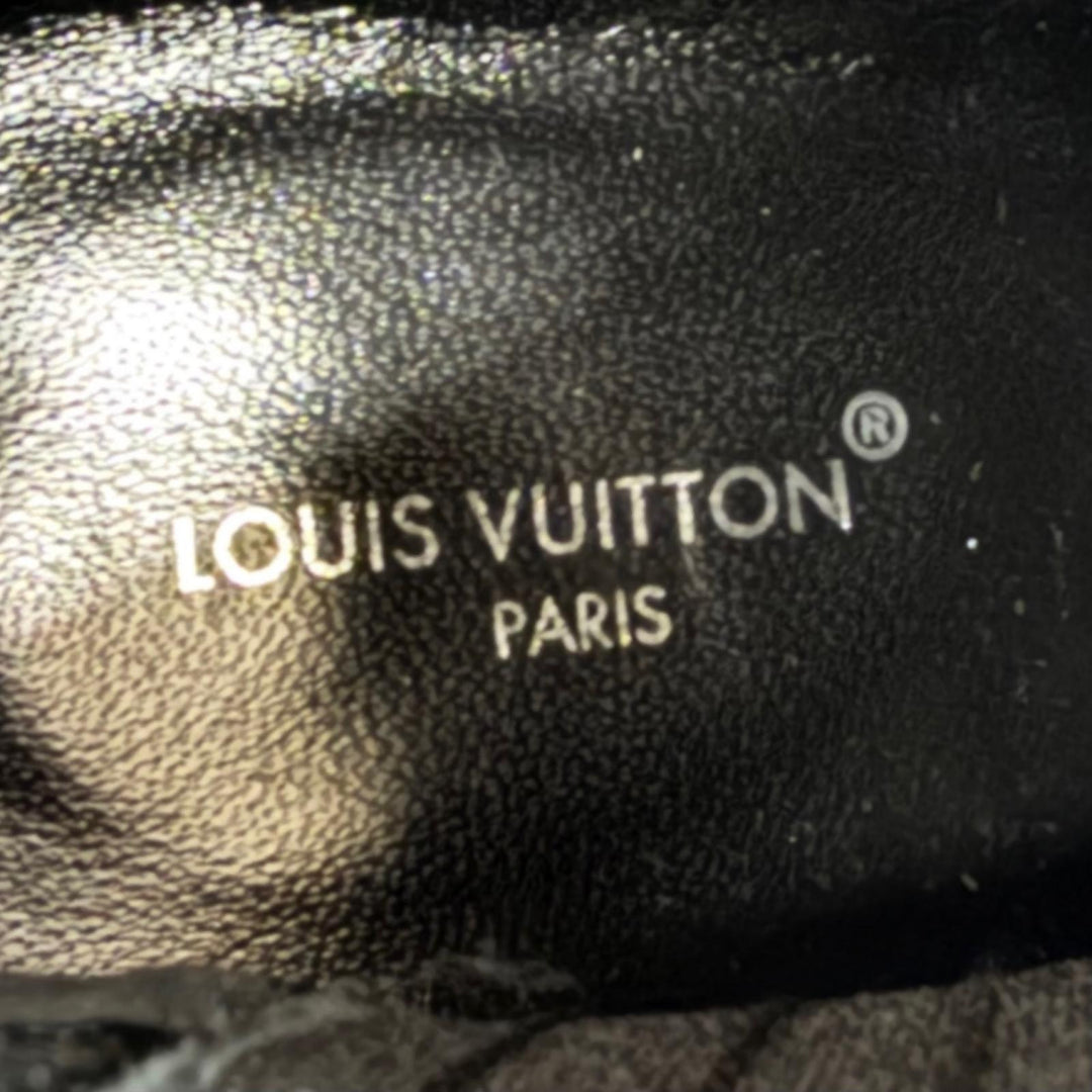 極美品☆LOUIS VUITTON ルイヴィトン シルエット チェルシー アンクルブーツ モノグラム レザー ショートブーツ ブラック 37.5 伊製