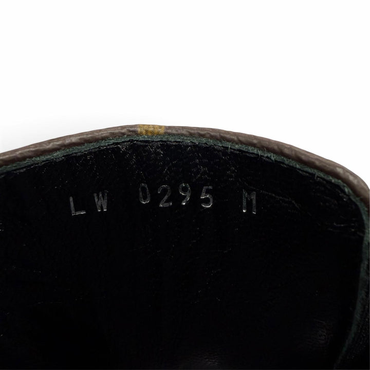 極美品☆LOUIS VUITTON ルイヴィトン シルエット チェルシー アンクルブーツ モノグラム レザー ショートブーツ ブラック 37.5 伊製