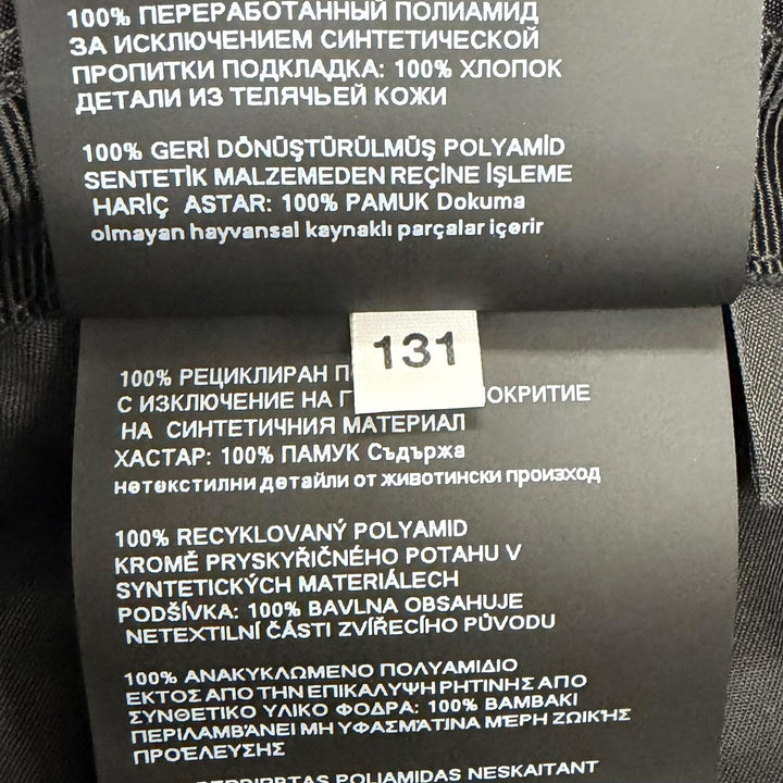 極美品▼PRADA プラダ 2025年製 2HC137 Re-Nylon トライアングルロゴ 三角プレート 帽子 バケットハットブラック L 伊製 正規品 メンズ