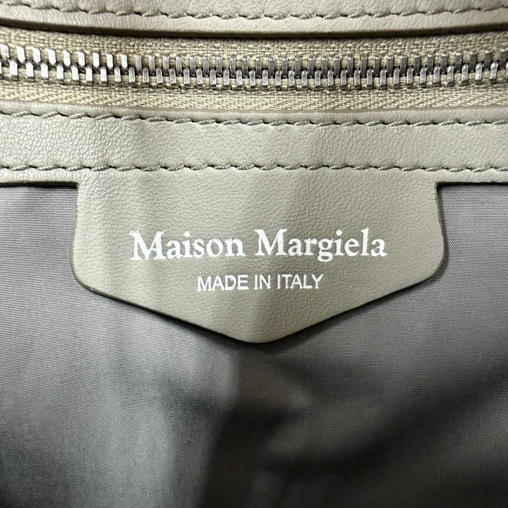 美品☆Maison Margiela 11 メゾンマルジェラ11 S56WD0133 GLAM SLAM SHOPPING SMALL グラムスラム トートバッグ レザー グレー 保存袋付