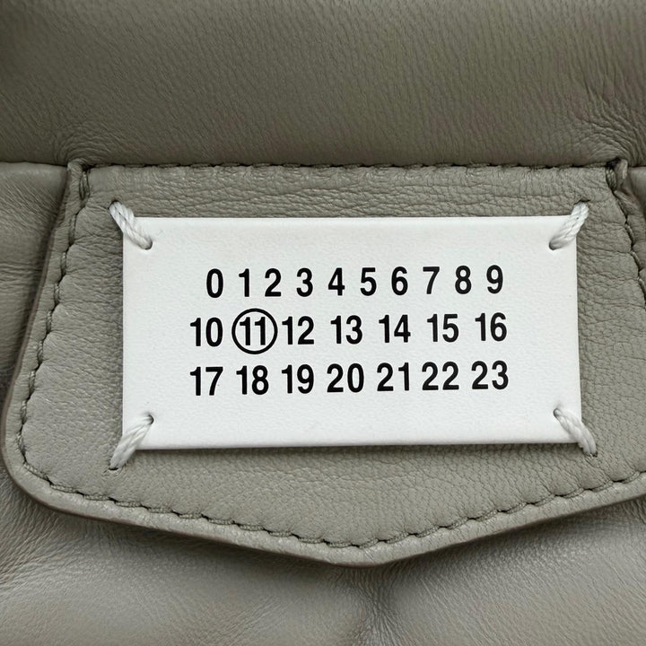 美品☆Maison Margiela 11 メゾンマルジェラ11 S56WD0133 GLAM SLAM SHOPPING SMALL グラムスラム トートバッグ レザー グレー 保存袋付