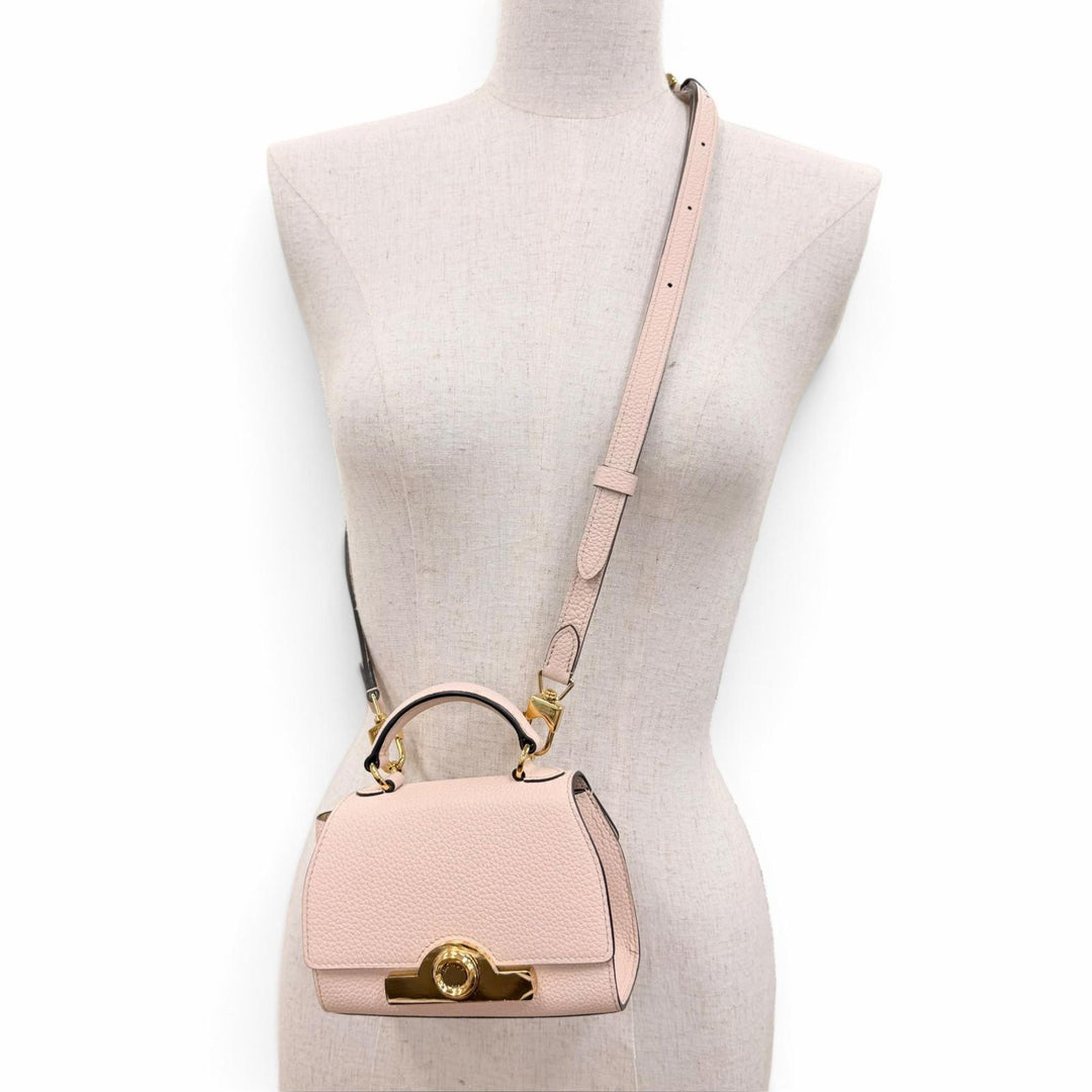 極美品☆MOYNAT モワナ REJANE NANO レジェンヌ レザー 2WAY ミニハンドバッグ ショルダーバッグ ピンクベージュ フランス製 保存袋付き