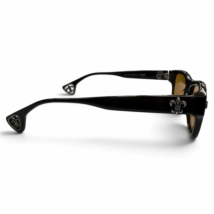 良品▼CHROME HEARTS クロムハーツ FILLED フィールド 925 BSフレア ウェリントン アイウェア サングラス 51□19-141 重量42.67g メンズ