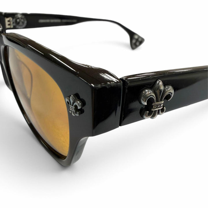 良品▼CHROME HEARTS クロムハーツ FILLED フィールド 925 BSフレア ウェリントン アイウェア サングラス 51□19-141 重量42.67g メンズ