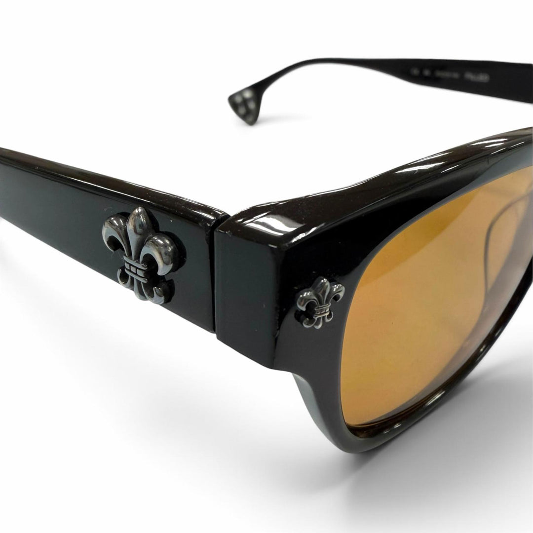 良品▼CHROME HEARTS クロムハーツ FILLED フィールド 925 BSフレア ウェリントン アイウェア サングラス 51□19-141 重量42.67g メンズ