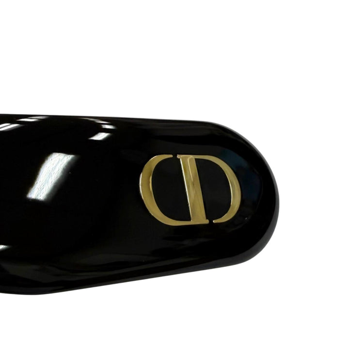 極美品☆Christian Dior クリスチャンディオール カナージュフレーム CDロゴ サングラス ブラック ゴールド 56□20 120 デモレンズ 伊製