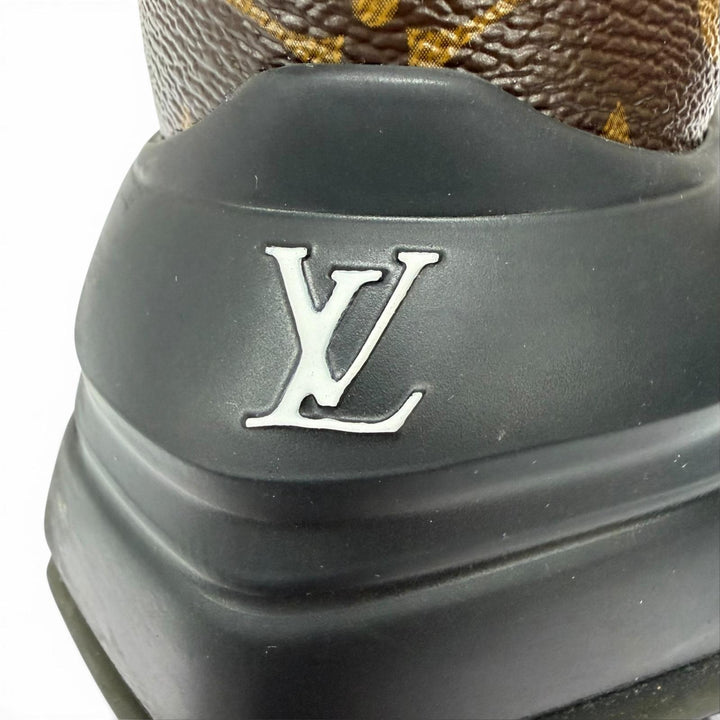 極美品☆LOUIS VUITTON ルイヴィトン 2023年製 アークライト2.0ライン レザー モノグラム スニーカー ブラック 37.5 イタリア製