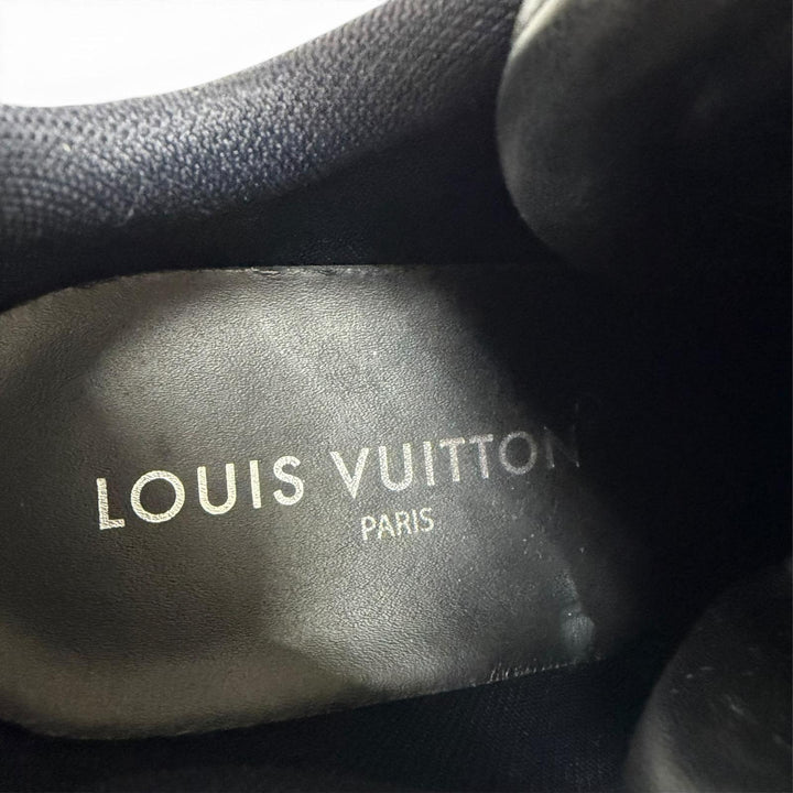 極美品☆LOUIS VUITTON ルイヴィトン 2023年製 アークライト2.0ライン レザー モノグラム スニーカー ブラック 37.5 イタリア製
