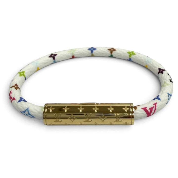 極美品★ルイヴィトン M8973F ブレスレット LV コンフィデンシャル LV TM 村上隆 モノグラム マルチカラー レザー マルチ 箱・袋付
