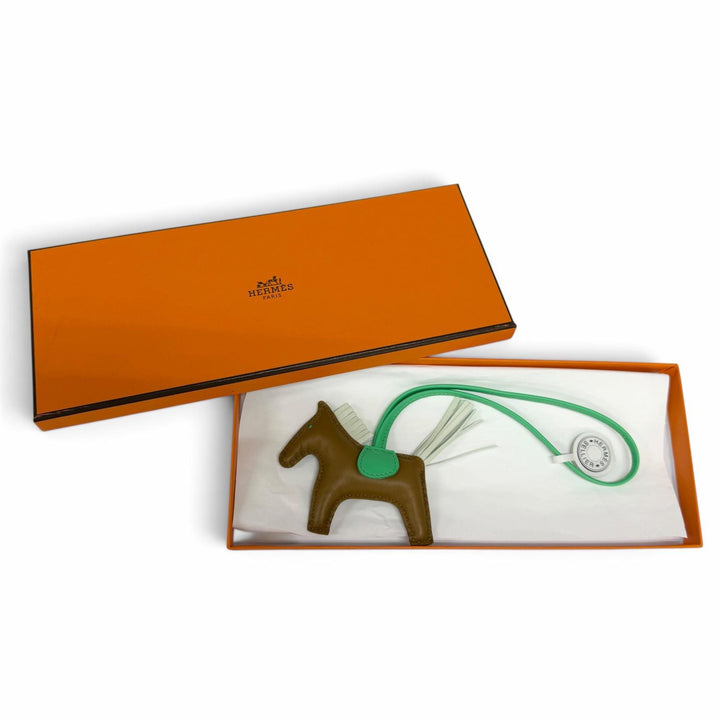 未使用品☆HERMES エルメス ロデオチャーム PM アニョーミロ ヴェールフィズ/セサミ/ミント バッグチャーム B刻印 フランス製 箱付き