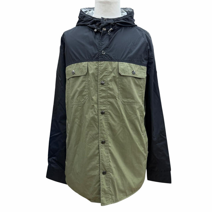 未使用品▼MONCLER モンクレール DONAN ロゴワッペン付 フーデッド リバーシブル マウンテンパーカー カーキ ブラック シルバー 3 正規品
