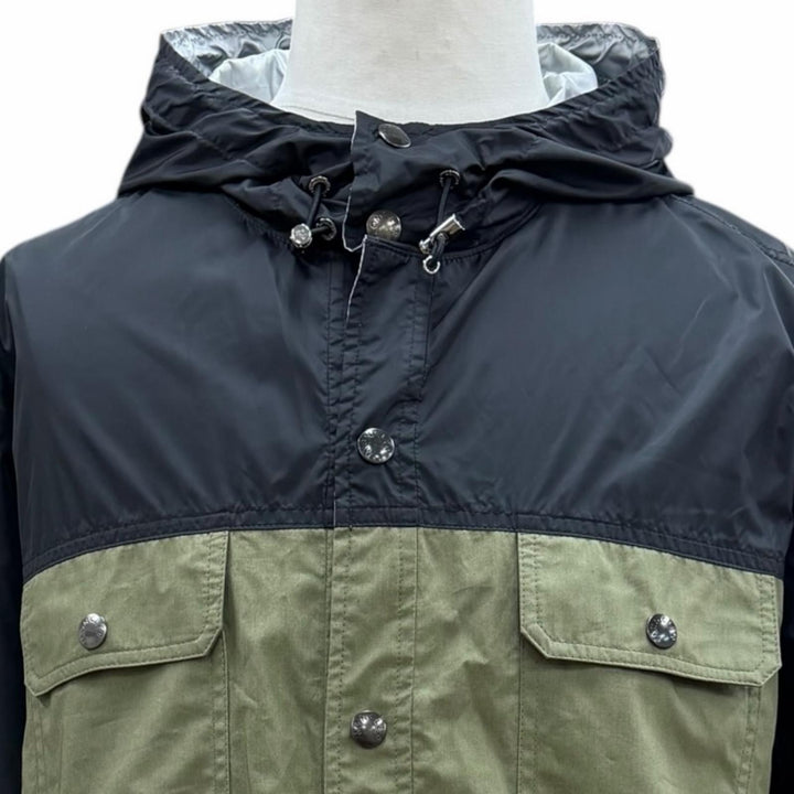 未使用品▼MONCLER モンクレール DONAN ロゴワッペン付 フーデッド リバーシブル マウンテンパーカー カーキ ブラック シルバー 3 正規品