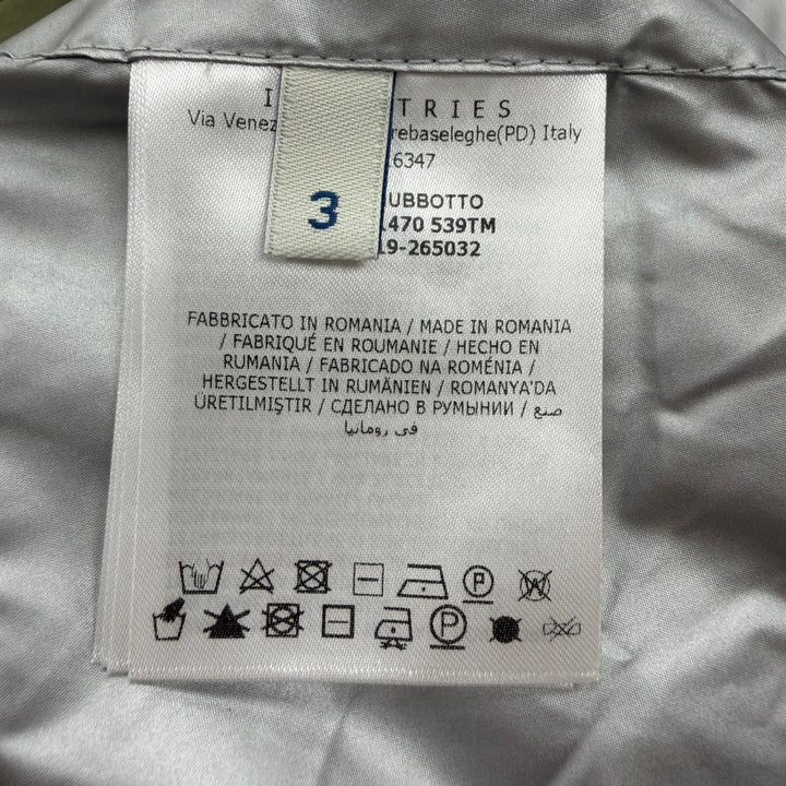 未使用品▼MONCLER モンクレール DONAN ロゴワッペン付 フーデッド リバーシブル マウンテンパーカー カーキ ブラック シルバー 3 正規品