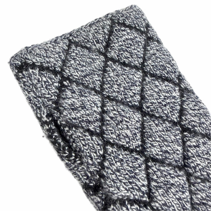 美品△CHANEL シャネル 18A カシミヤ89％ ココマーク マトラッセ ニット アームウォーマー アームカバー グレー ブラック レディース
