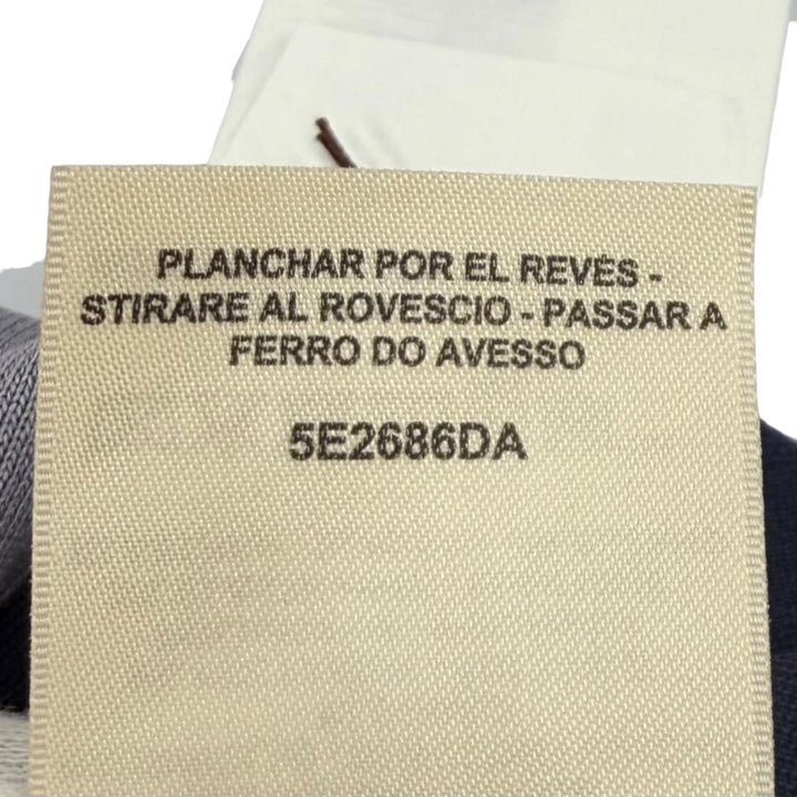 未使用品★HERMES エルメス 25SS 5E2686DA Brides de Gala 式典用馬勒 シルク混 ニット ネイビー グレー 38 仏製 正規品 レディース
