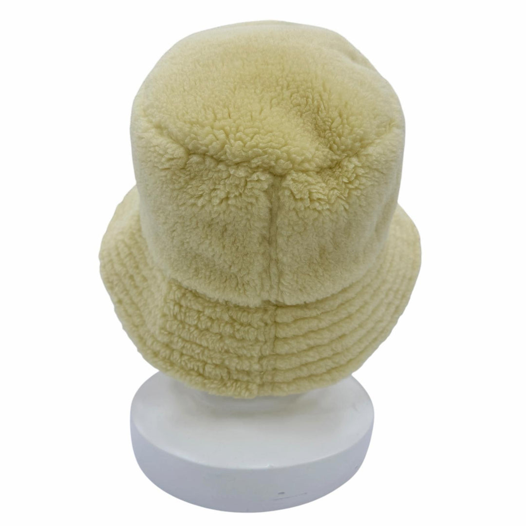 美品☆Loro Piana ロロピアーナ カシミヤ シルク Zita Reversible リバーシブル バケットハット イエロー L イタリア製 レディース