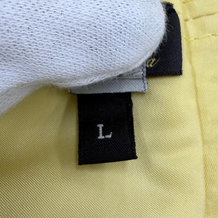 美品☆Loro Piana ロロピアーナ カシミヤ シルク Zita Reversible リバーシブル バケットハット イエロー L イタリア製 レディース
