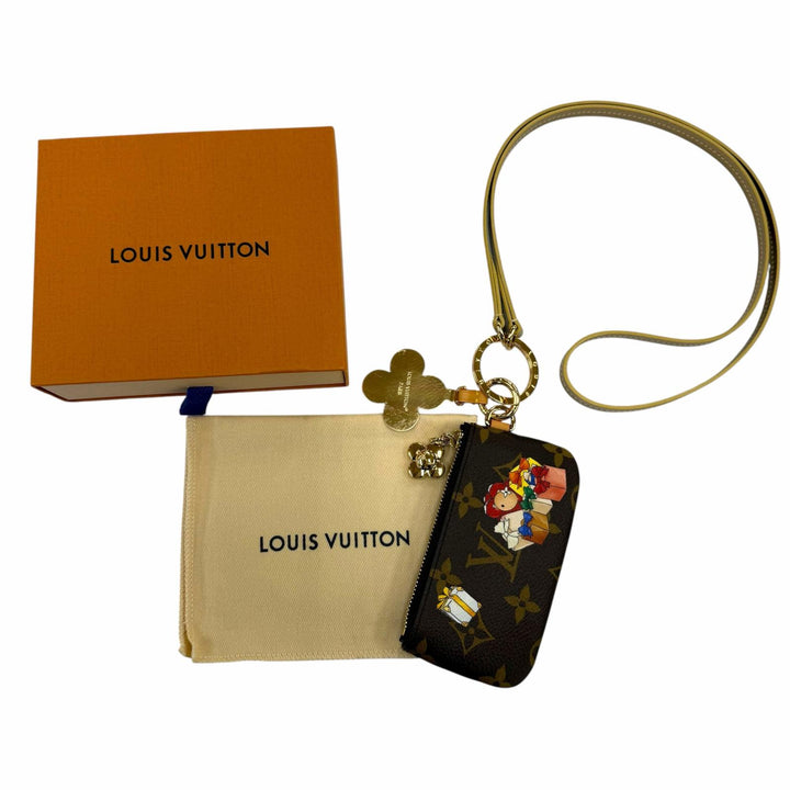 未使用品☆LOUIS VUITTON ルイヴィトン M15338 レザー ヴィヴィエンヌウィンターホリデー ポーチ付 フォンホルダー スマホアクセサリー