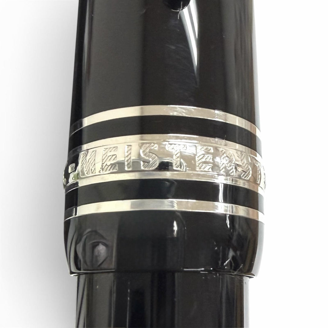 極美品□MONTBLANC モンブラン マイスターシュテュック ル・グラン ダイヤモンド プラチナライン ボールペン ドイツ製 メンズ 筆記確認済