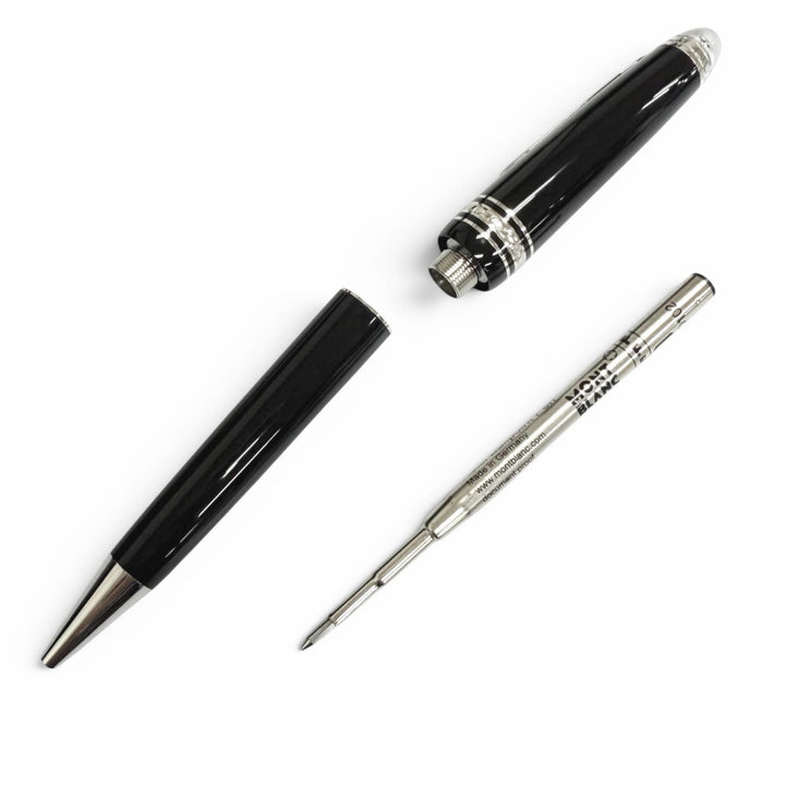 極美品□MONTBLANC モンブラン マイスターシュテュック ル・グラン ダイヤモンド プラチナライン ボールペン ドイツ製 メンズ 筆記確認済