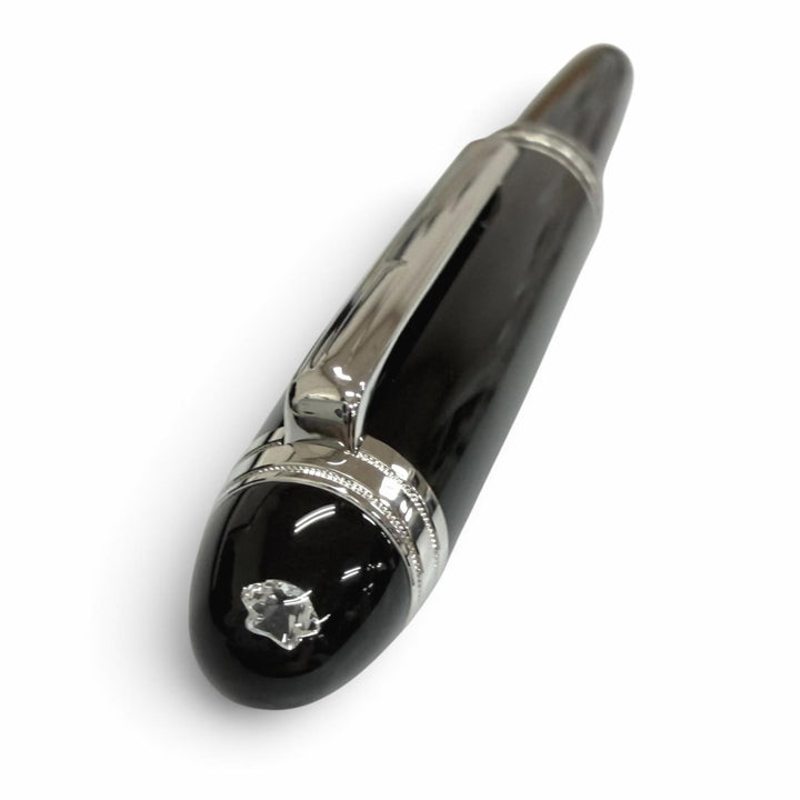 極美品□MONTBLANC モンブラン マイスターシュテュック ル・グラン ダイヤモンド プラチナライン ボールペン ドイツ製 メンズ 筆記確認済