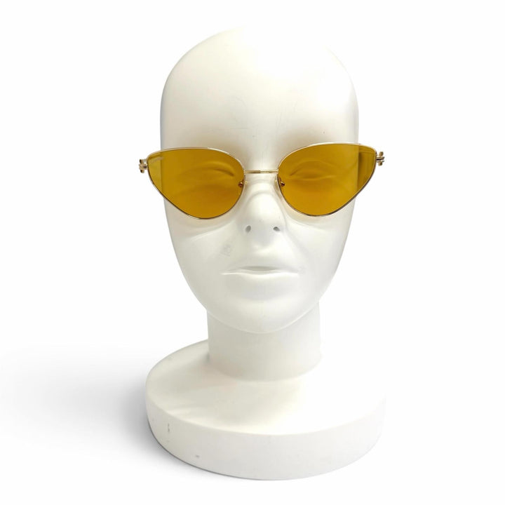 未使用品△Cartier カルティエ CT0155S プルミエール ドゥ カルティエ 2Cデコール キャッツアイ サングラス 57□19 140 デモレンズ 箱付
