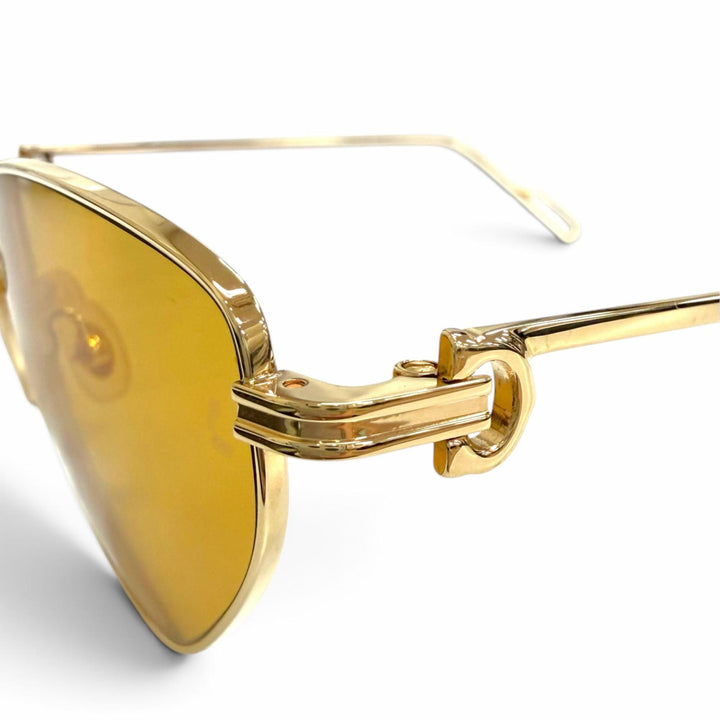 未使用品△Cartier カルティエ CT0155S プルミエール ドゥ カルティエ 2Cデコール キャッツアイ サングラス 57□19 140 デモレンズ 箱付