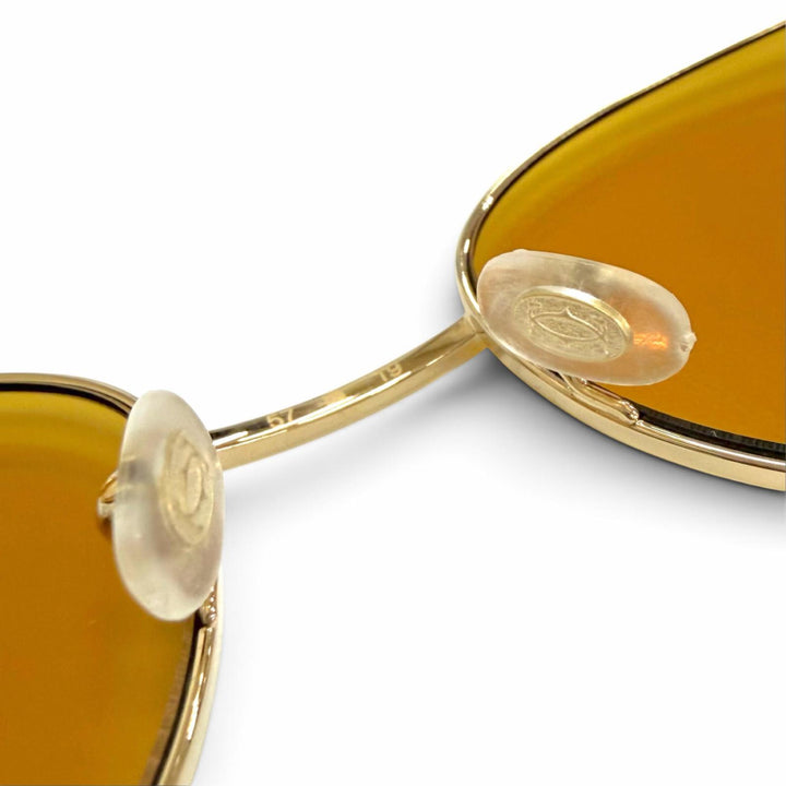 未使用品△Cartier カルティエ CT0155S プルミエール ドゥ カルティエ 2Cデコール キャッツアイ サングラス 57□19 140 デモレンズ 箱付