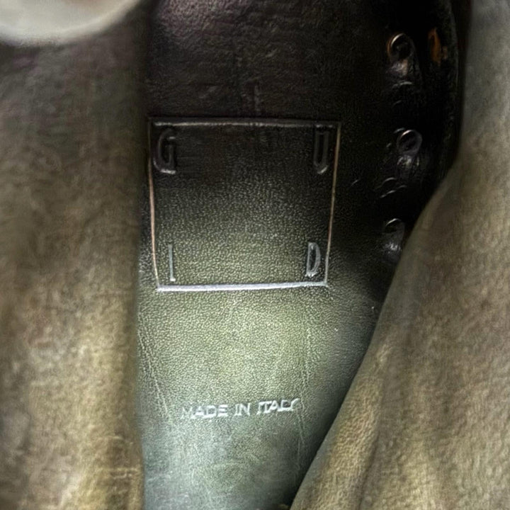 【ドンドン見直し】良品□GUIDI グイディ 986 Back Zip Boot ホースハイド Hor Full Grain アンクルブーツ グリーン 42.5 イタリア製