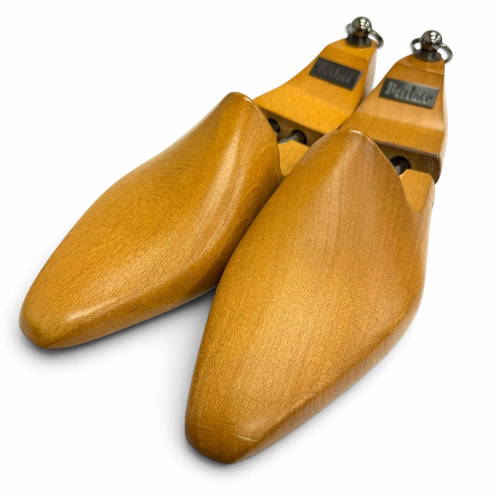 【ドンドン見直し】美品□Berluti ベルルッティ ウッド ナチュラル ロゴプレート付き シューキーパー シューツリー ブラウン 8 メンズ