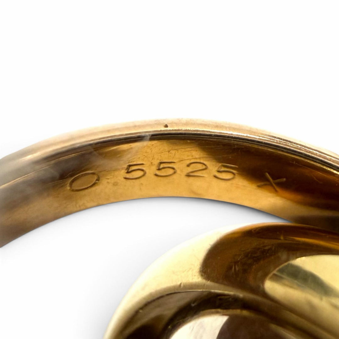 美品★Cartier カルティエ トリニティ リング ラージ (LM) 750(PG YG WG) 指輪 アクセサリー 49(JP9号相当) 重量13.21ｇ