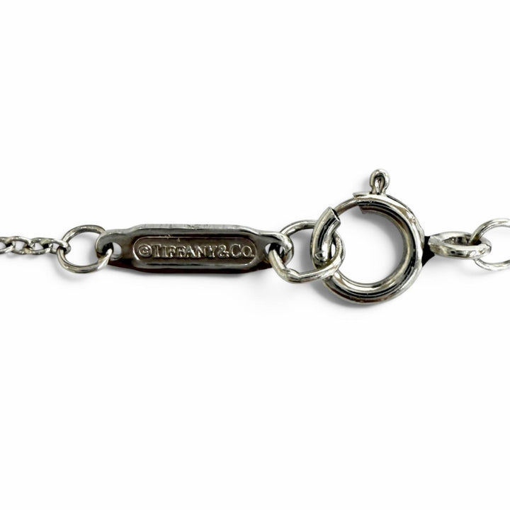 極美品★TIFFANY&amp;Co. ティファニー PT950 ダイヤモンド ホースシュー ネックレス ペンダント アクセサリー シルバー 重量3.55g