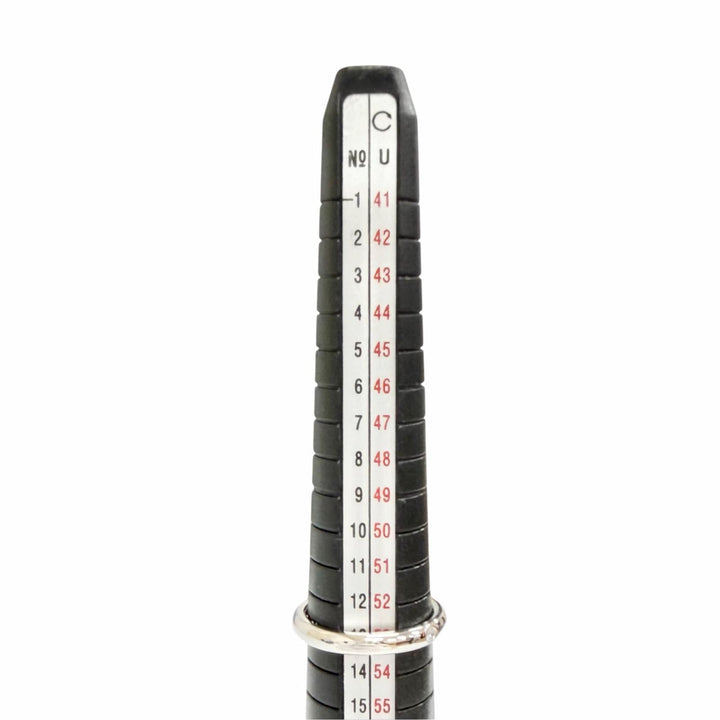 極美品△TIFFANY&amp;Co. ティファニー エルサペレッティ スタッキング バンドリング 指輪 1Pダイヤモンド PT950 プラチナ JP13号 重量5.6g