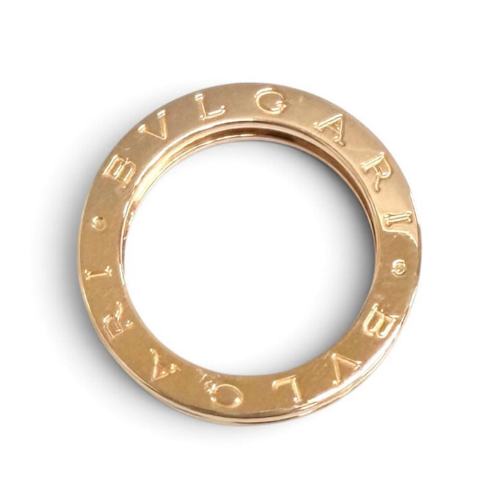極美品△BVLGARI ブルガリ ビーゼロワン 1バンドリング 指輪 750(PG) ピンクゴールド 51 JP11号イタリア製 重量7.42g レディース