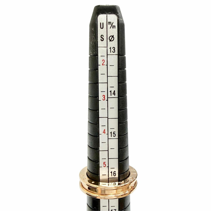 極美品△BVLGARI ブルガリ ビーゼロワン 1バンドリング 指輪 750(PG) ピンクゴールド 51 JP11号イタリア製 重量7.42g レディース