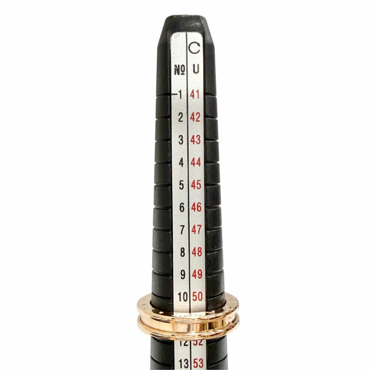 極美品△BVLGARI ブルガリ ビーゼロワン 1バンドリング 指輪 750(PG) ピンクゴールド 51 JP11号イタリア製 重量7.42g レディース