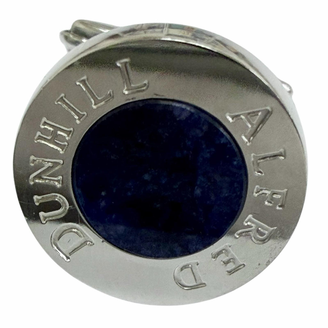 美品□Dunhill ダンヒル SV925 ラピスラズリ カフスボタン カフリンクス ネクタイピン セット シルバー 重量27g メンズ ケース付き