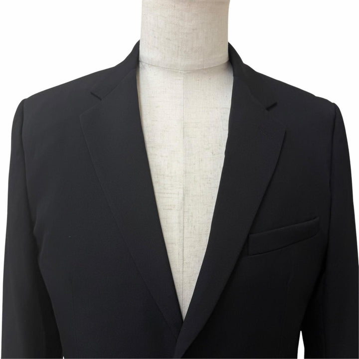 極美品□DIOR ディオール オム 923C216D4739 裏地オブリーク シングル テーラードジャケット ブラック 48 イタリア製 正規品 メンズ