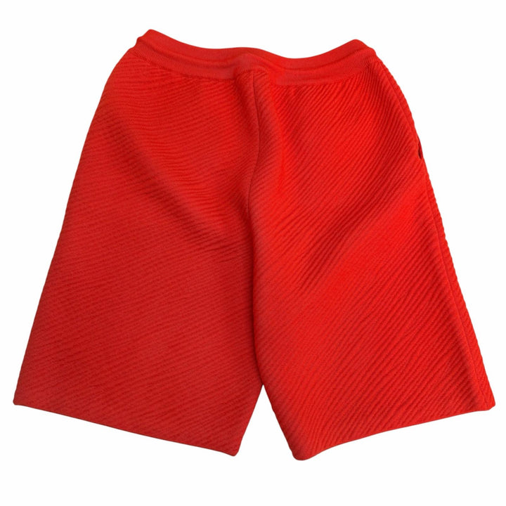 未使用品□LOUIS VUITTON ルイヴィトン 24SS ウール100％ LVロゴ ニット ショートパンツ ハーフパンツ レッド XL イタリア製 正規品