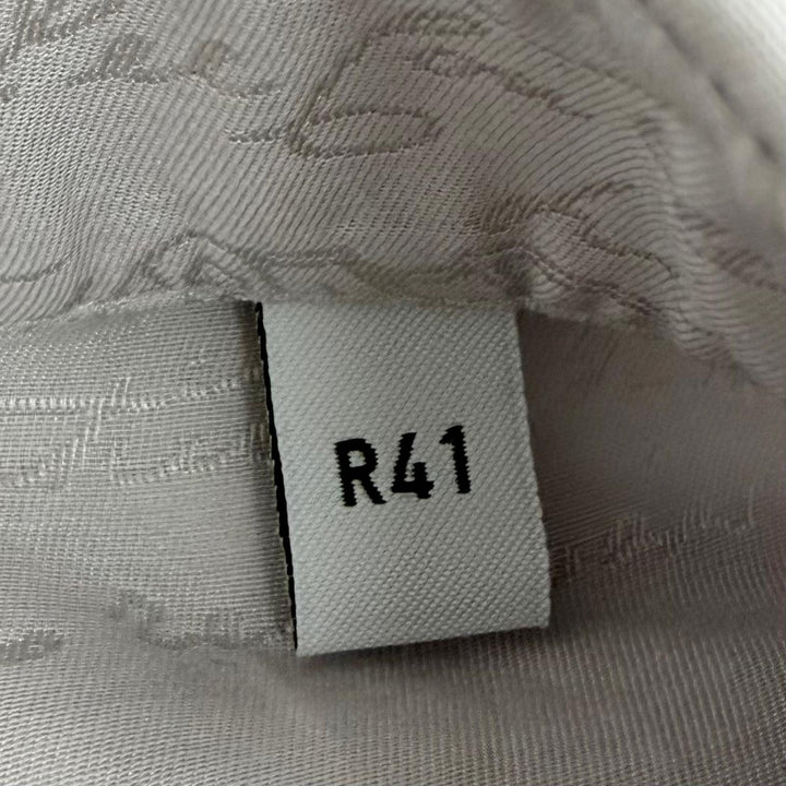未使用品□BERLUTI ベルルッティ R29HTL85SBGP Andy アンディ シルク53％ カリグラフィ 長袖シャツ アイスグレー 41 イタリア製 正規品