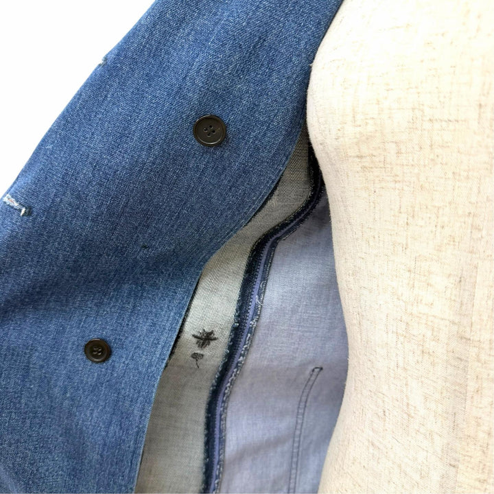 美品△Christian Dior クリスチャンディオール 8ET2257A1317 デニムパッチワーク Bee刺繍 バージャケット インディゴブルー 40 正規品