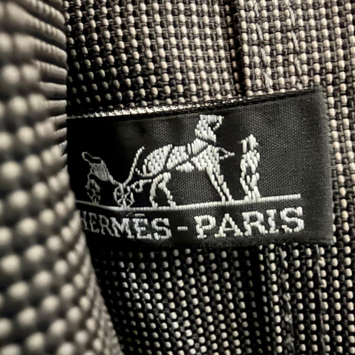 極美品△HERMES エルメス エールライン アド MM セリエボタン 2WAY キャンバス リュックサック デイパック グレー フランス製 レディース