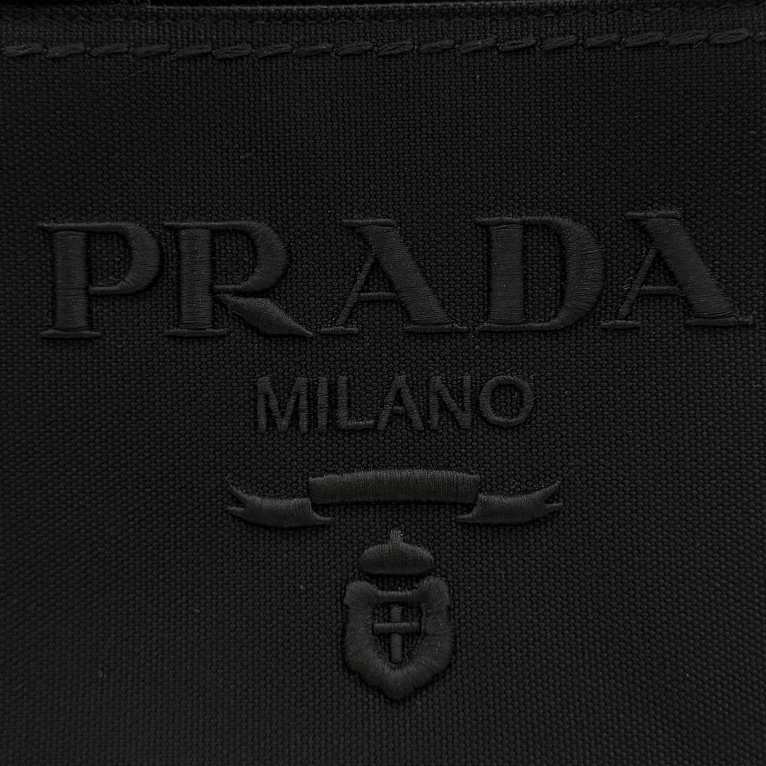 極美品★PRADA プラダ ジャルディニエール スモール コットンキャンバス ハンドバッグ カナパ 2WAY 定価363000円 保存袋付き