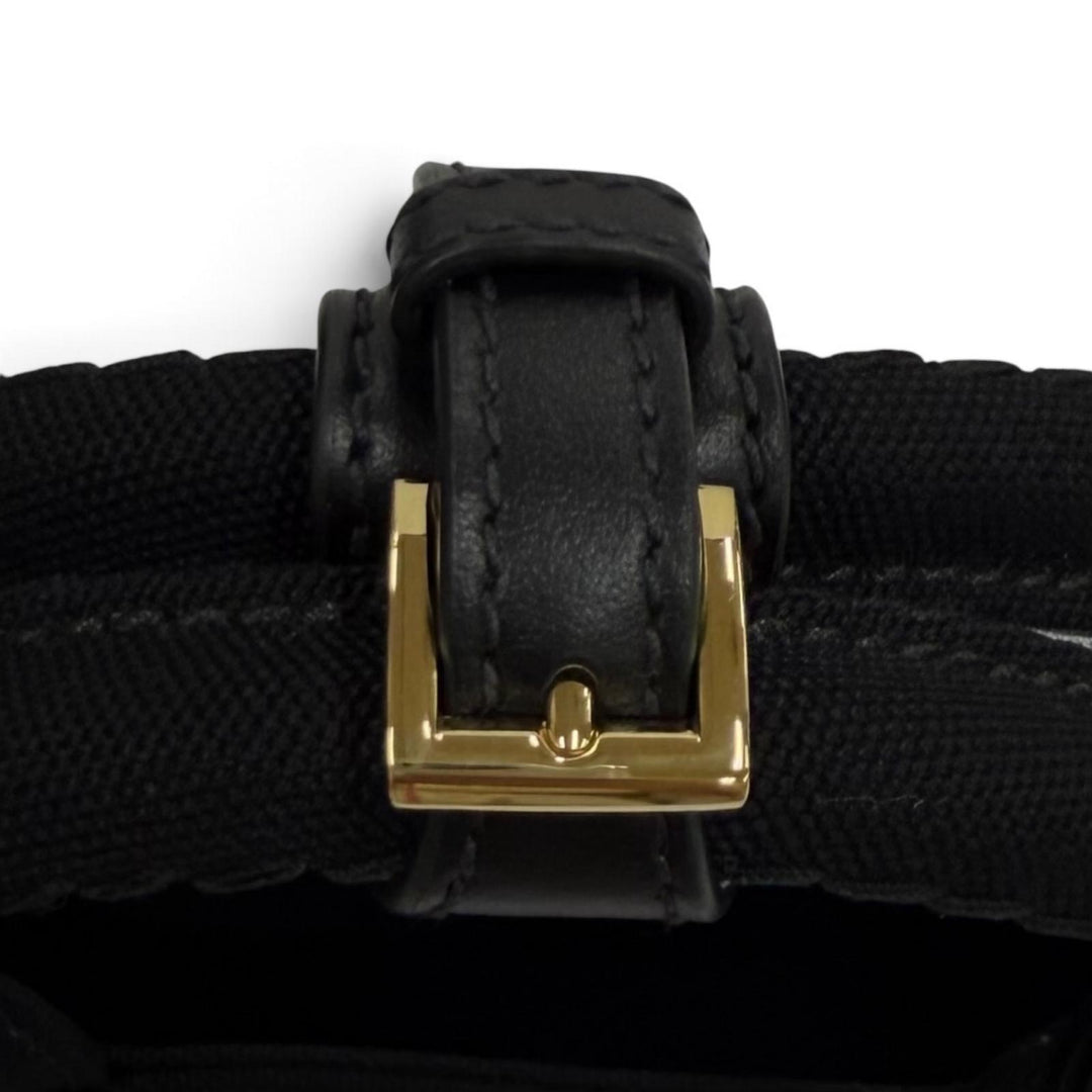 極美品★PRADA プラダ ジャルディニエール スモール コットンキャンバス ハンドバッグ カナパ 2WAY 定価363000円 保存袋付き