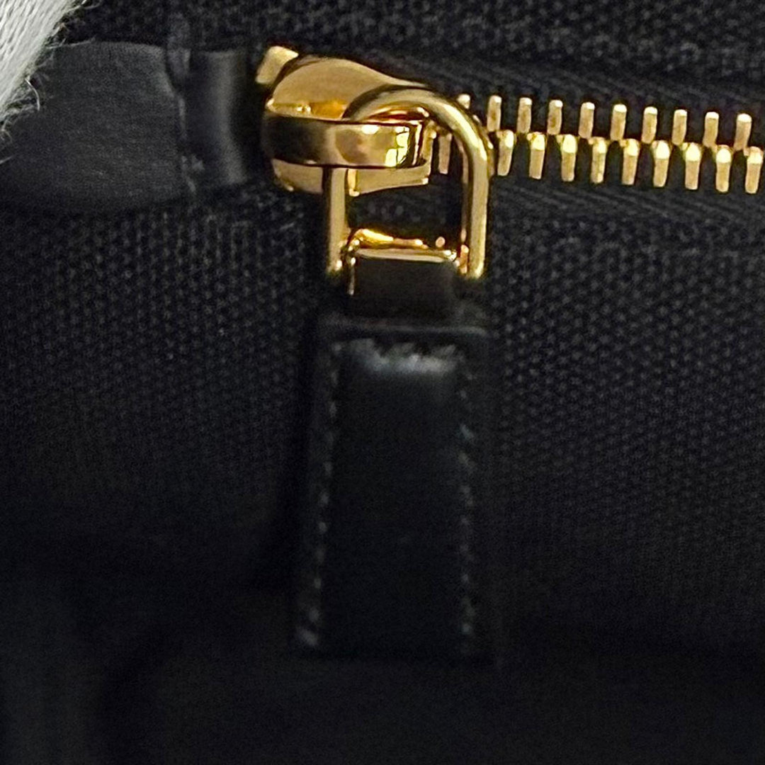 極美品★PRADA プラダ ジャルディニエール スモール コットンキャンバス ハンドバッグ カナパ 2WAY 定価363000円 保存袋付き