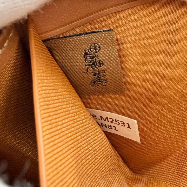 極美品△COACH コーチ CAN81 エッセンシャルスリム アコーディオンジップウォレット ホース アンド キャリッジ プリント 長財布 茶系